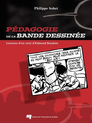 cover image of Pédagogie de la bande dessinée